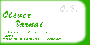 oliver varnai business card