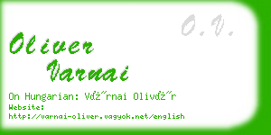 oliver varnai business card